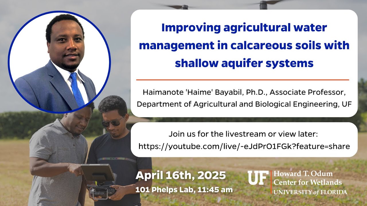 W3 Seminar: Improving agricultural water management in calcareous soils with shallow aquifer systems