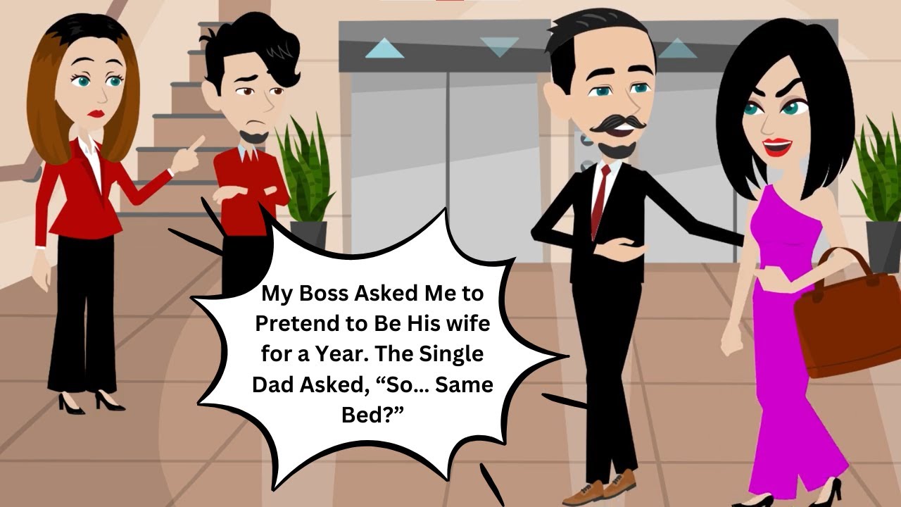 My Boss Asked Me to Pretend to Be His wife for a Year. The Single Dad Asked, “So… Same Bed?”