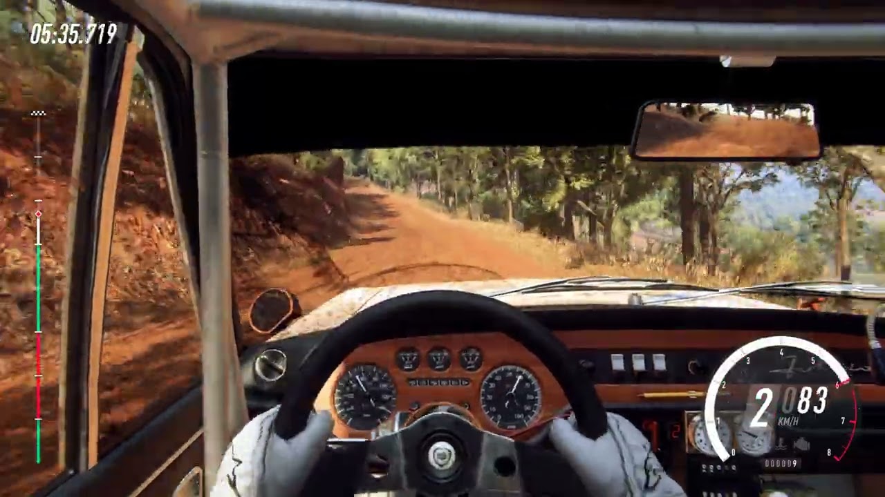 Dirt Rally 2.0 / Mount Kaye Pass / Lancia Fulvia HF / attempt 7 / top 9 / cockpit view
