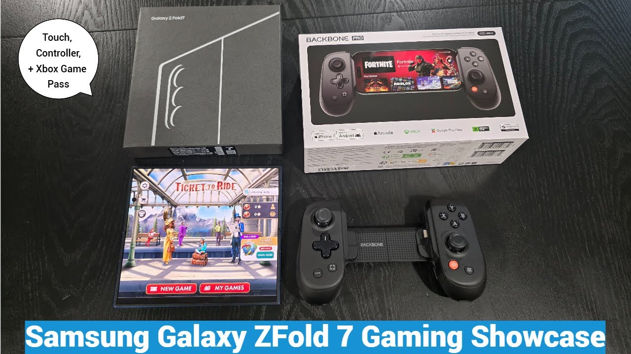 Samsung Galaxy ZFold 7 Gaming Showcase Backbone Pro | Touchscreen Games, Controller,  Xbox Game Pass
