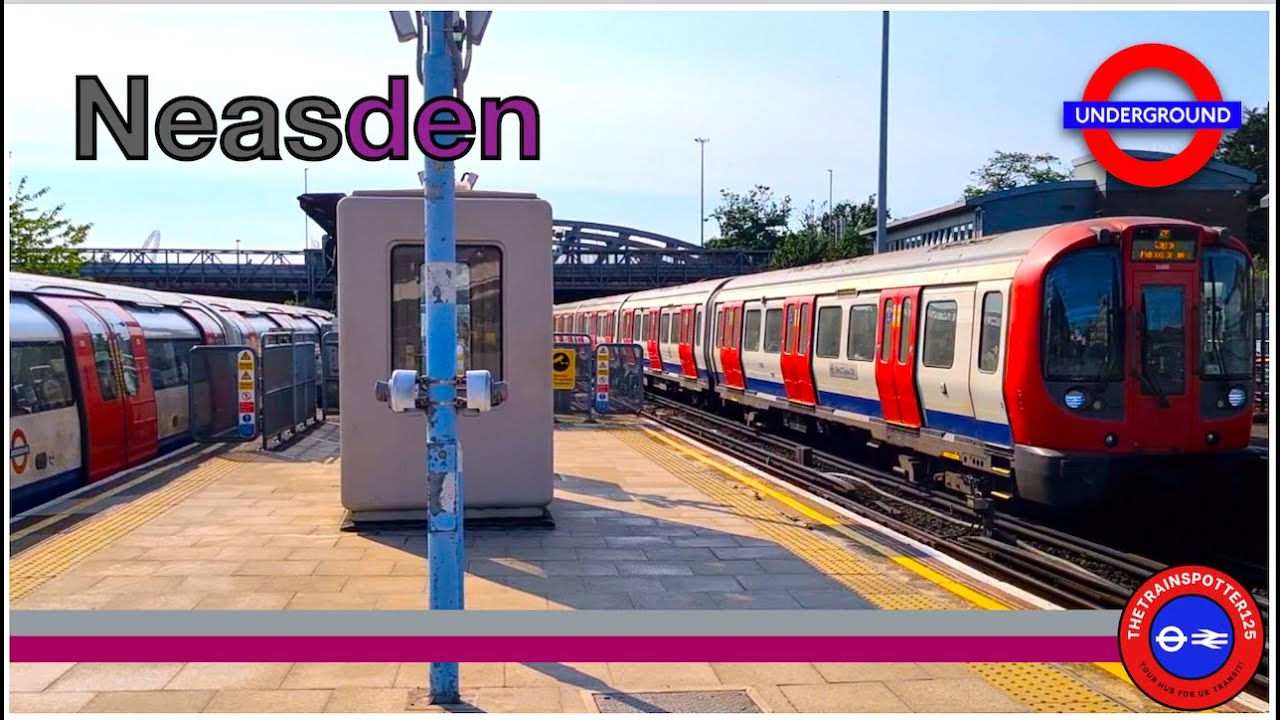 Jubilee and Metropolitan Line Trains at Neasden Station - London Underground (25/05/2023)