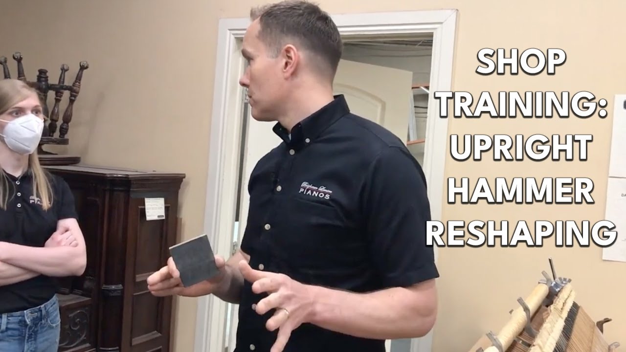 BLP Piano Shop Training - Upright Hammer Reshaping