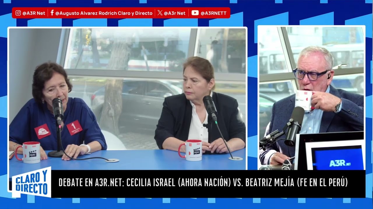 Cecilia Israel (Ahora Naci&oacute;n) y Beatriz Mej&iacute;a (Fe en el Per&uacute;) debaten Claro y Directo