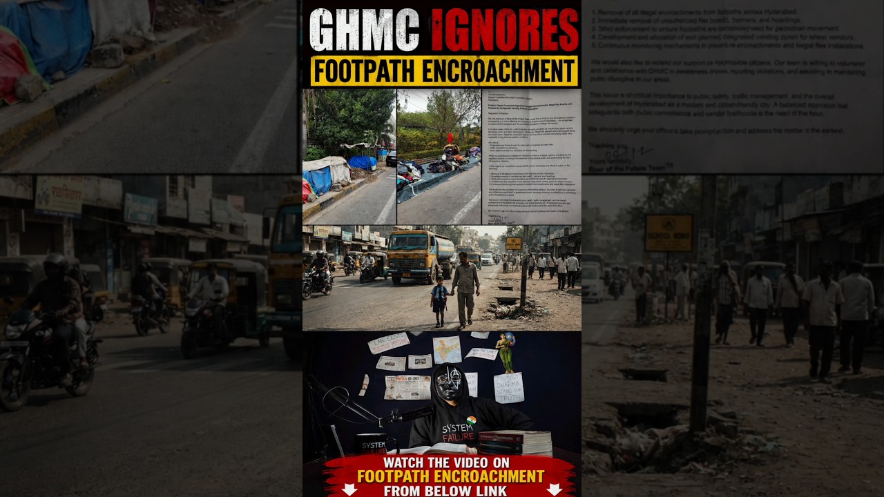 complaints on footpath goes in vain. illegal footpath encroachment continues