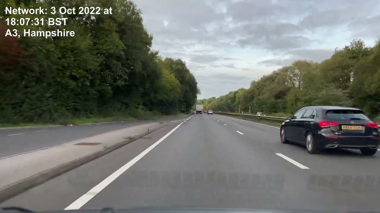 🇬🇧63 Minutes Relaxing Car Travel | A3 Driving North to Epsom Downs | ASMR | No Music