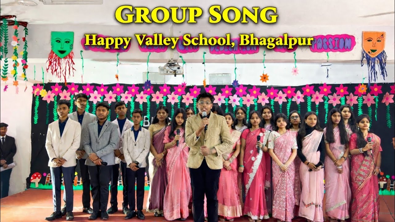 Voices United in Gratitude—Class IX & XI performing at the Blessing Ceremony, HVS Bhagalpur 