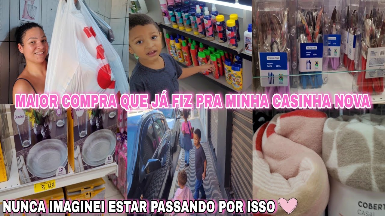 MAIOR COMPRA QUE JÁ FIZ PARA CASA 😭🙏ESTOU MONTANDO MEU ENXOVAL DA CASA NOVA🩷 MOSTREI TUDO 😍