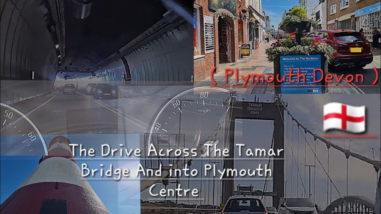 Drive Across The Tamar Bridge To Plymouth(in Devon)        .......Scotland.....2025......