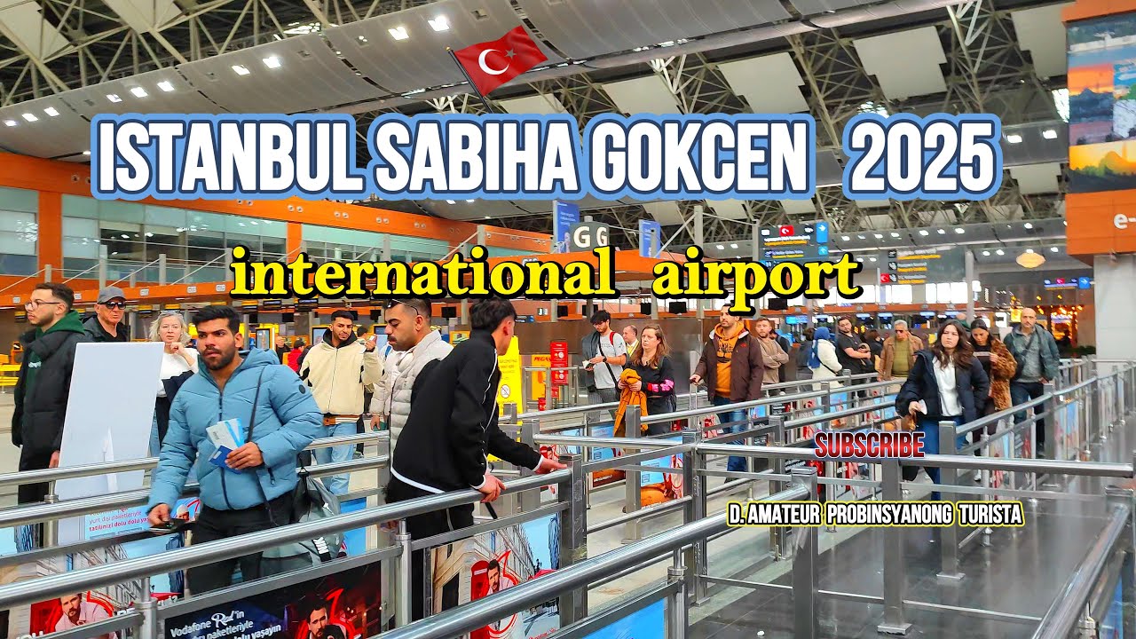Inside Sabiha Gökçen ✈️ Airport 🇹🇷 Istanbul | Full Departure Walk & Take Off View 