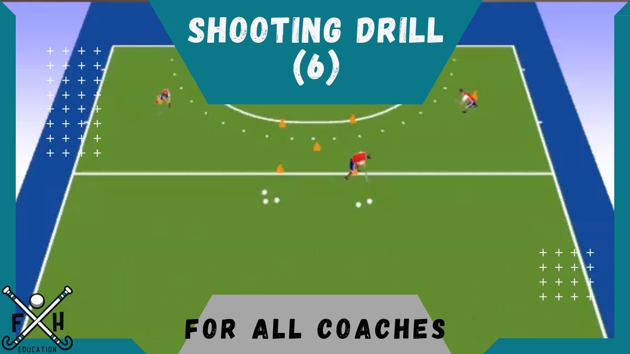 FIELD HOCKEY SHOOTING DRILL (6) for all COACHES