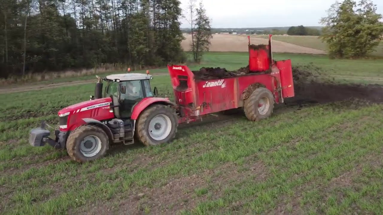 Jesienne zmagania MF'a|Massey Ferguson 7722&Jeantil EVR 18-14|