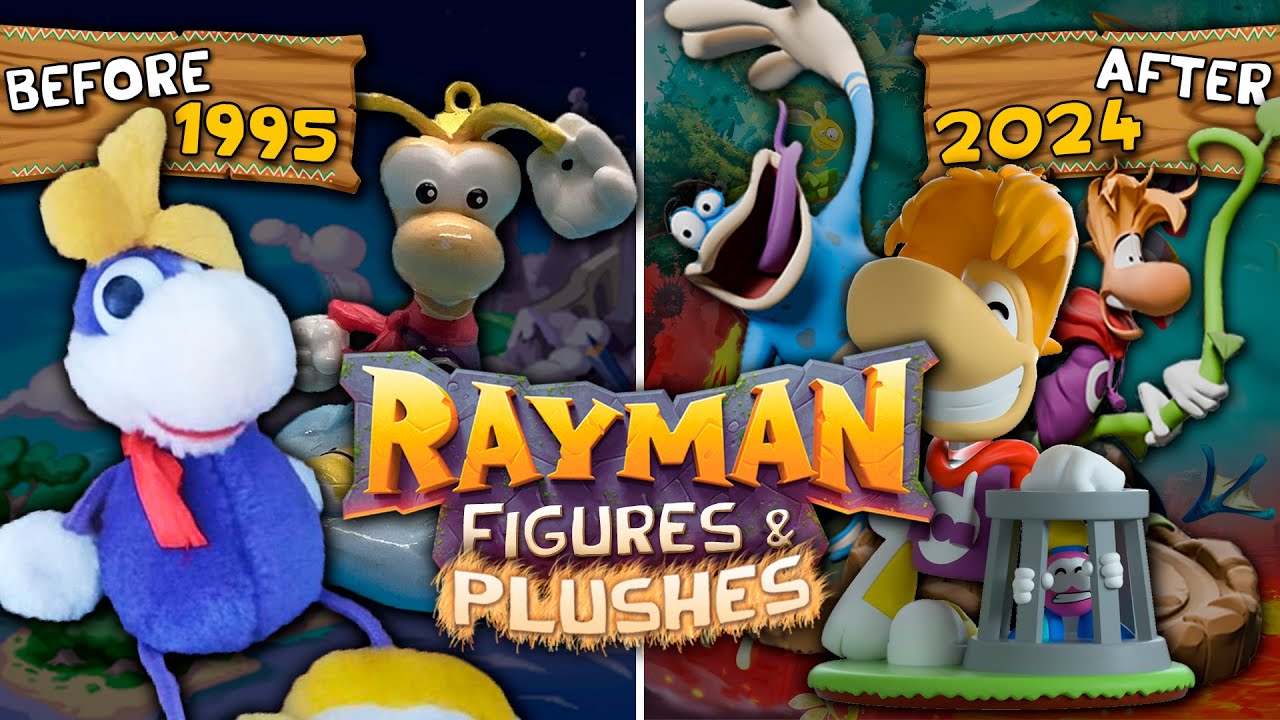 Evolution of Rayman Figures & Plushes | Rayman: The Board Game SPECIAL [1995-2024]