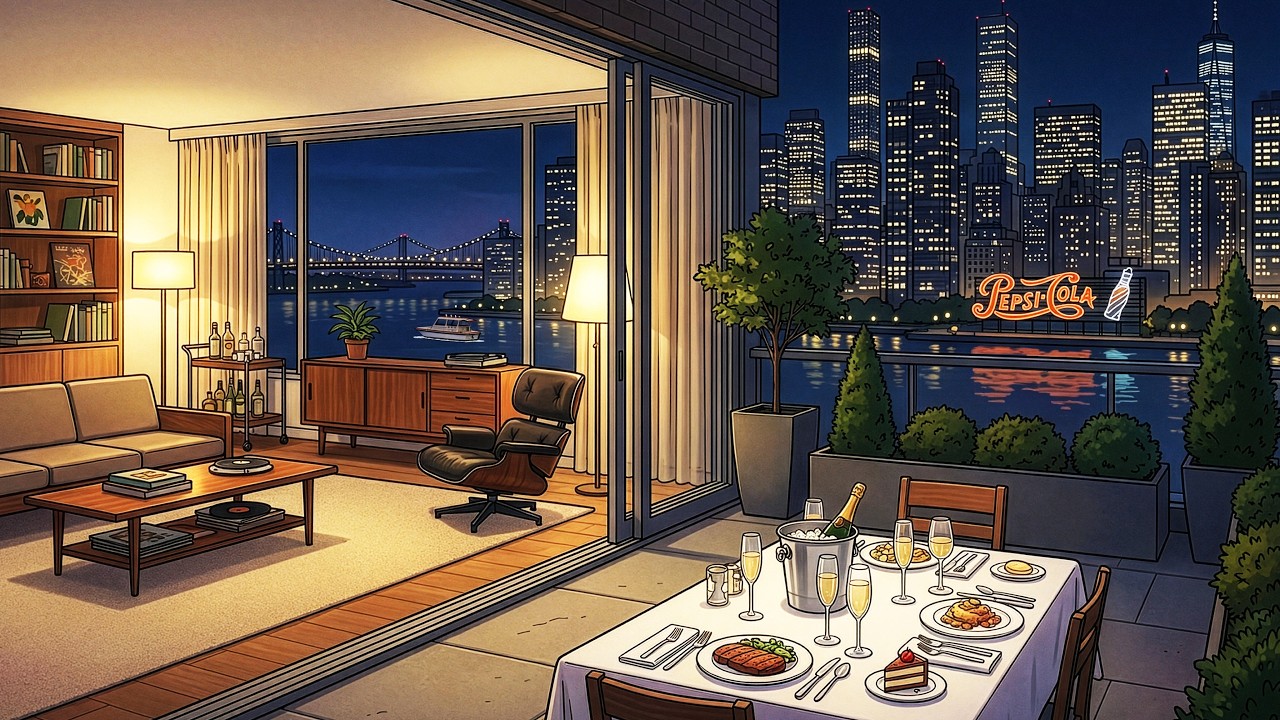 Relaxing Smooth Jazz in a New York Penthouse 🌙 Classic Instrumental Night Ambience