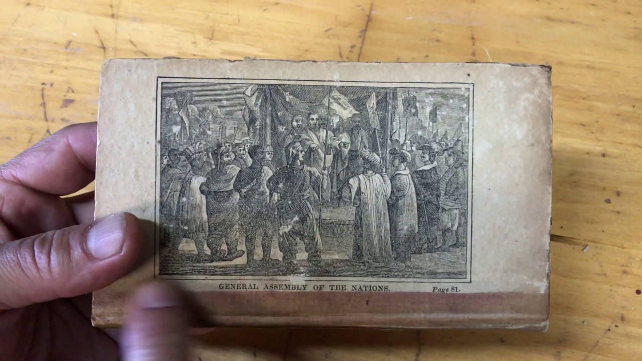 Volney's Ruins Revolutions of Empires 1830 Count Daru woodcut paper covered binding rare book