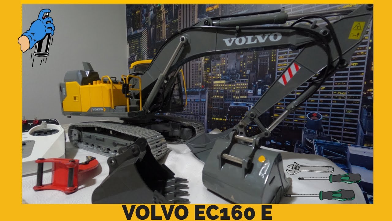 ‼️Empezamos el  proyecto Excavadora Volvo EC 160 E RC‼️desmontar/preparar para pintar‼️Rc excavator