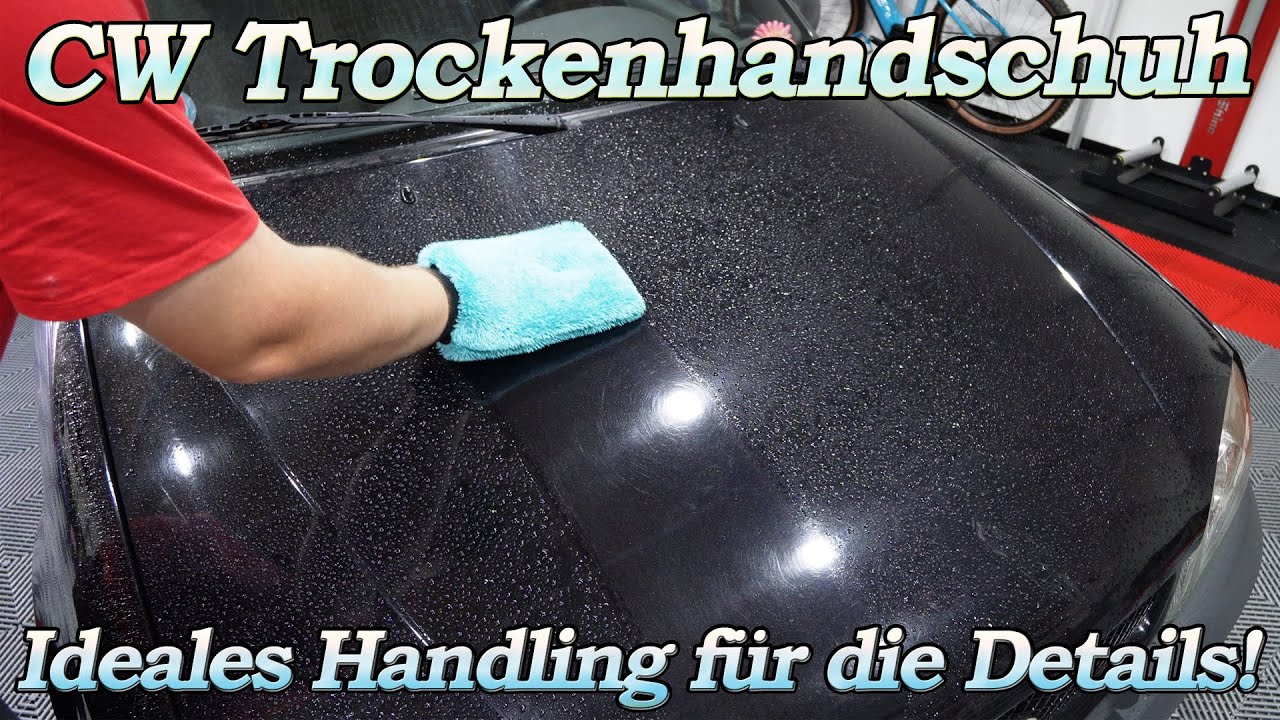 Chemicalworkz Twisted Trockenhandschuh 1600 GSM Test - Trockentest auf unversiegelter Motorhaube!