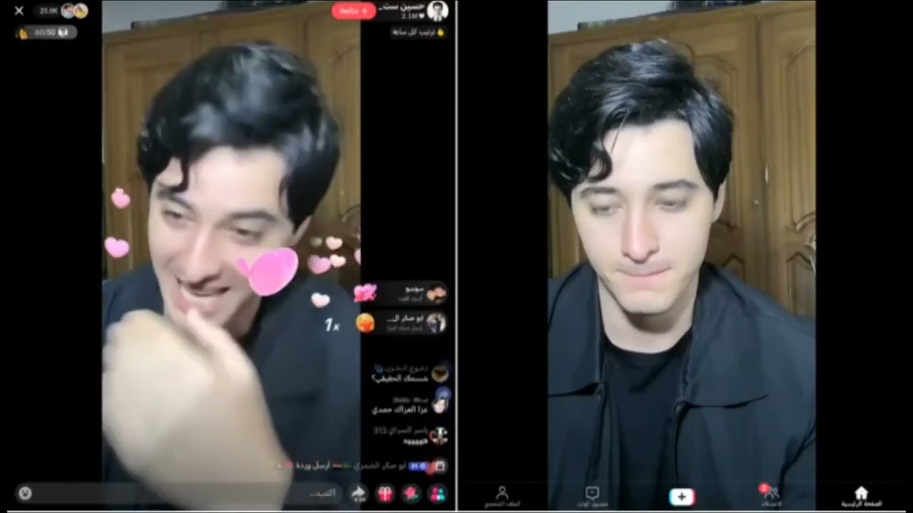 بث سعدي حسن الأسود مواقف تصوير مسلسل حمديه 