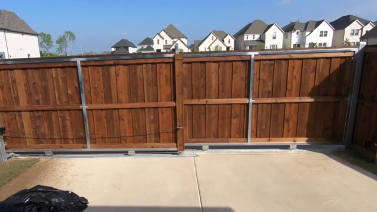 Double Door Electric Rolling Driveway Gate