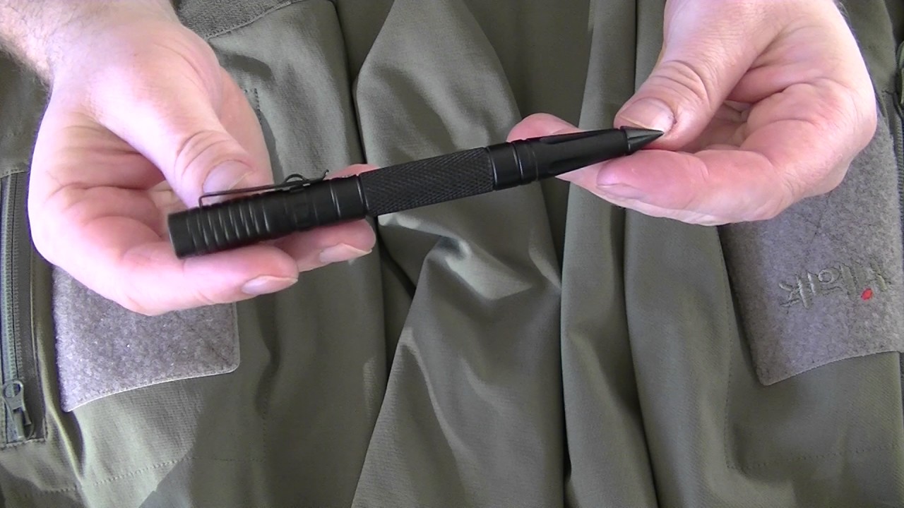 Taktické pero se svítilnou