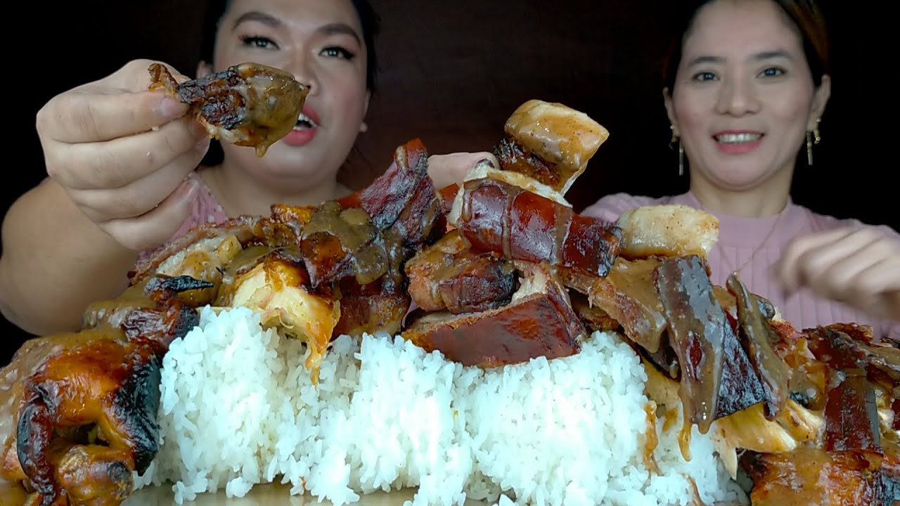 CRISPY LECHON LIEMPO AT MANOK MUKBANG | MUKBANG PHILIPPINES