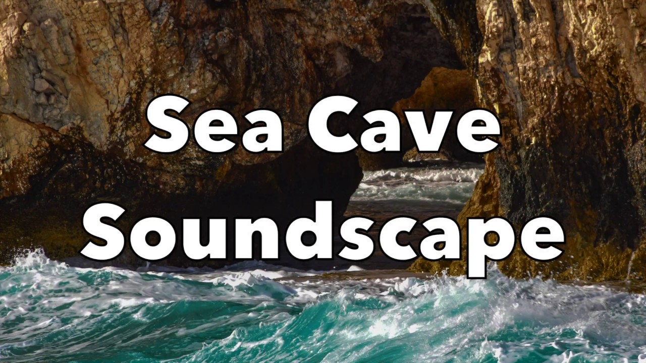 Sea Cave Waves Soundscape | 10 hours | Relax, sleep, study