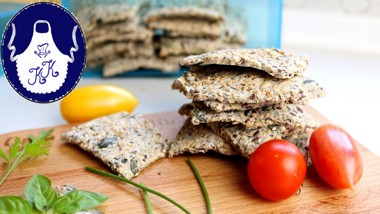 Knuspriges Glutenfreies Knäckebrot für Genießer, selber backen