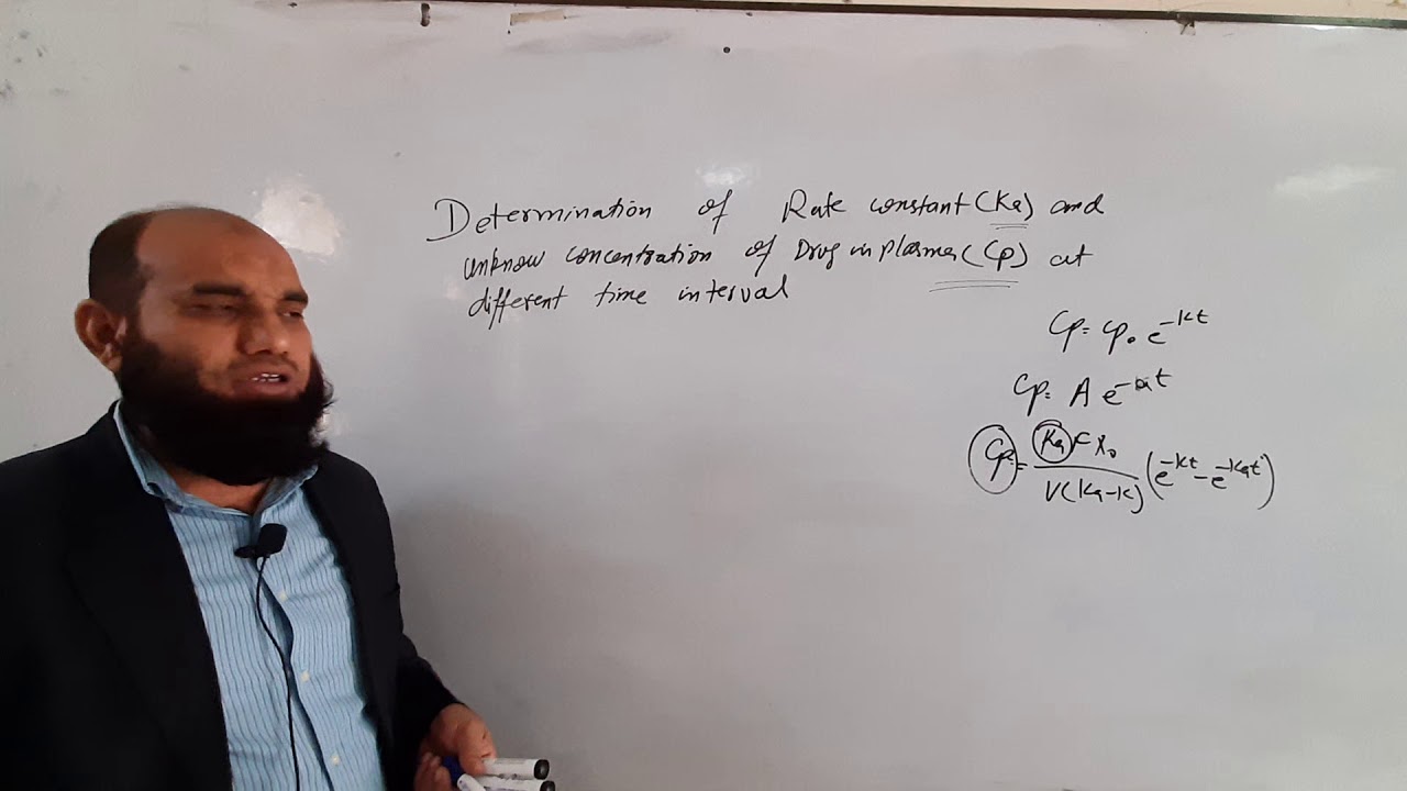 Lab Demonstration Calculation of absorption rate constant and Cp in oral data