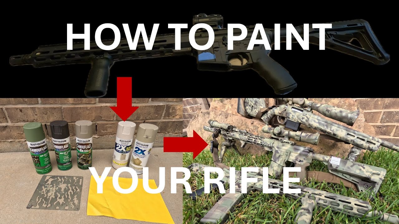 How to Spray Paint your Rifle (Multicam/Camouflage)