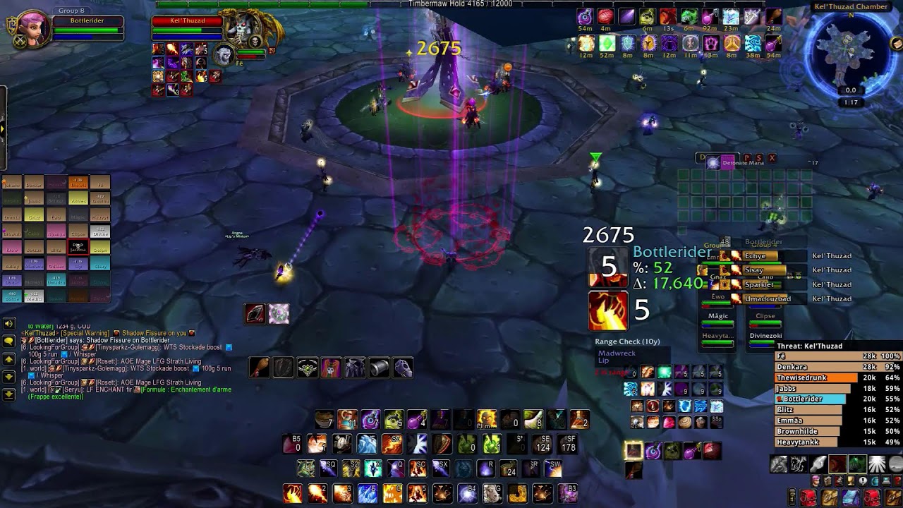 WoW CLassic ERA NAxx GDKP Fire mage  POV
