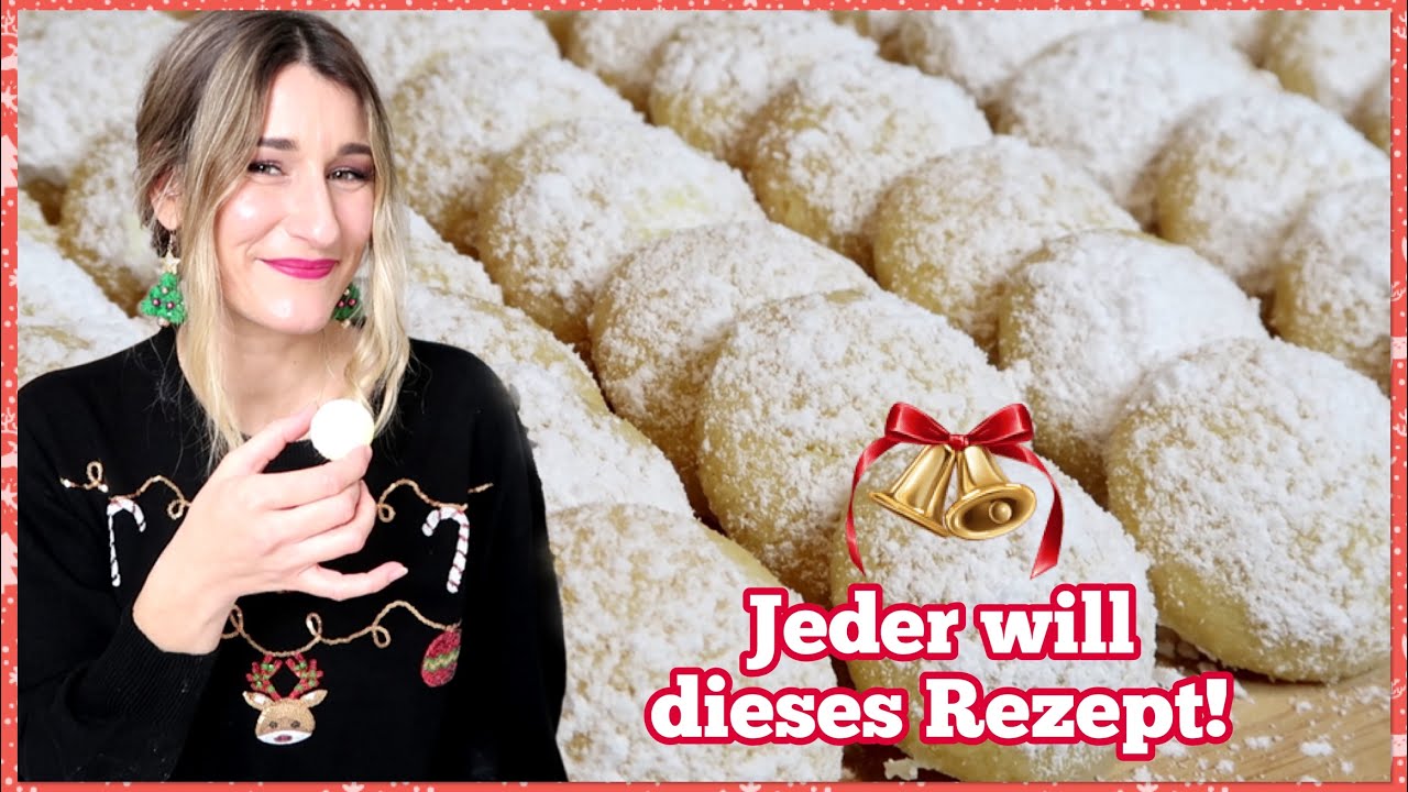 ⭐Die ZARTESTEN KEKSE die du je gegessen hast ⭐ mit SUCHTGEFAHR 🎅 Rezept: Butterwölkchen (ohne Ei)
