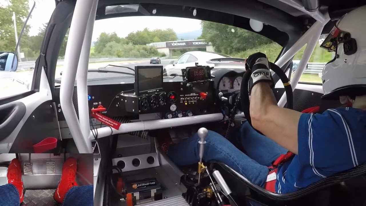 Corner balanced Exige 12 overtakes in 1 lap -Nurburgring Nordschleife onboard with foot cam