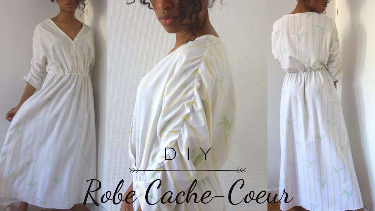 DIY ROBE CACHE COEUR AVEC DES DRAPS | 💐 COTTAGECORE INSPIRED