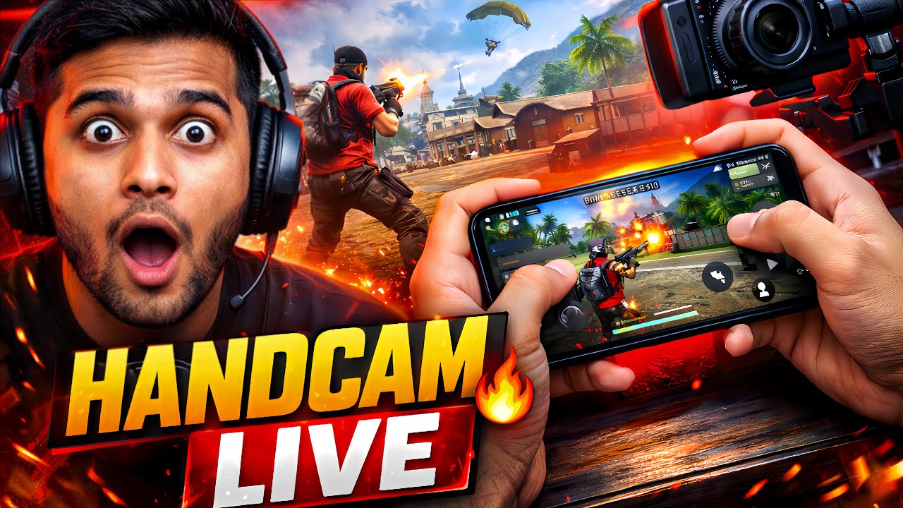 FREE FIRE HANDCAM LIVE 🔥 Real Gameplay | Bangla Bhai FF  #FreeFireLive #HandcamLive #FreeFireHandcam