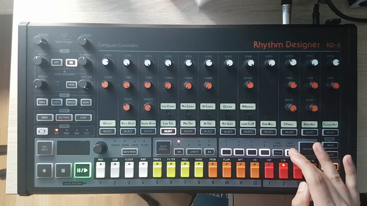 How To Play Basslines with the Behringer RD-8 (Tutorial)