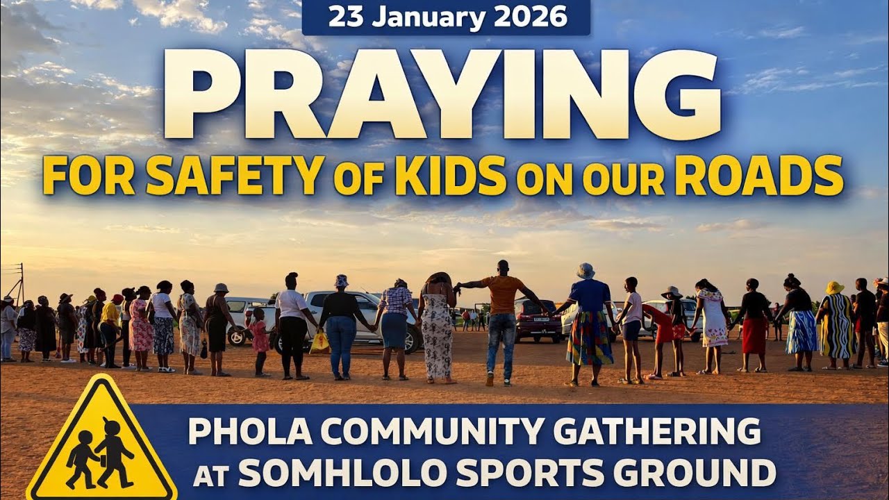 Phola,Ogies Community gather to pray on Safety of School Kids on roads 