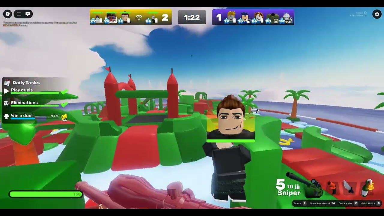 Playing roblox rivals [insane match]