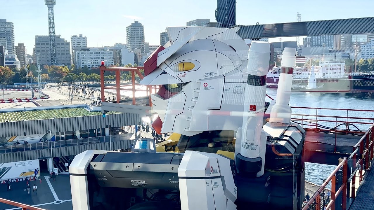 Watch Gundam moving back to the GUNDAM-DOCK TOWER from the 6th Floor (Standby Mode)