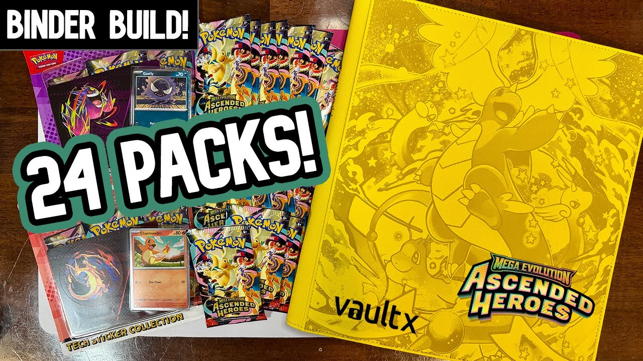 Release Week! ASCENDED HEROES Opening and Pokemon BINDER BUILD!