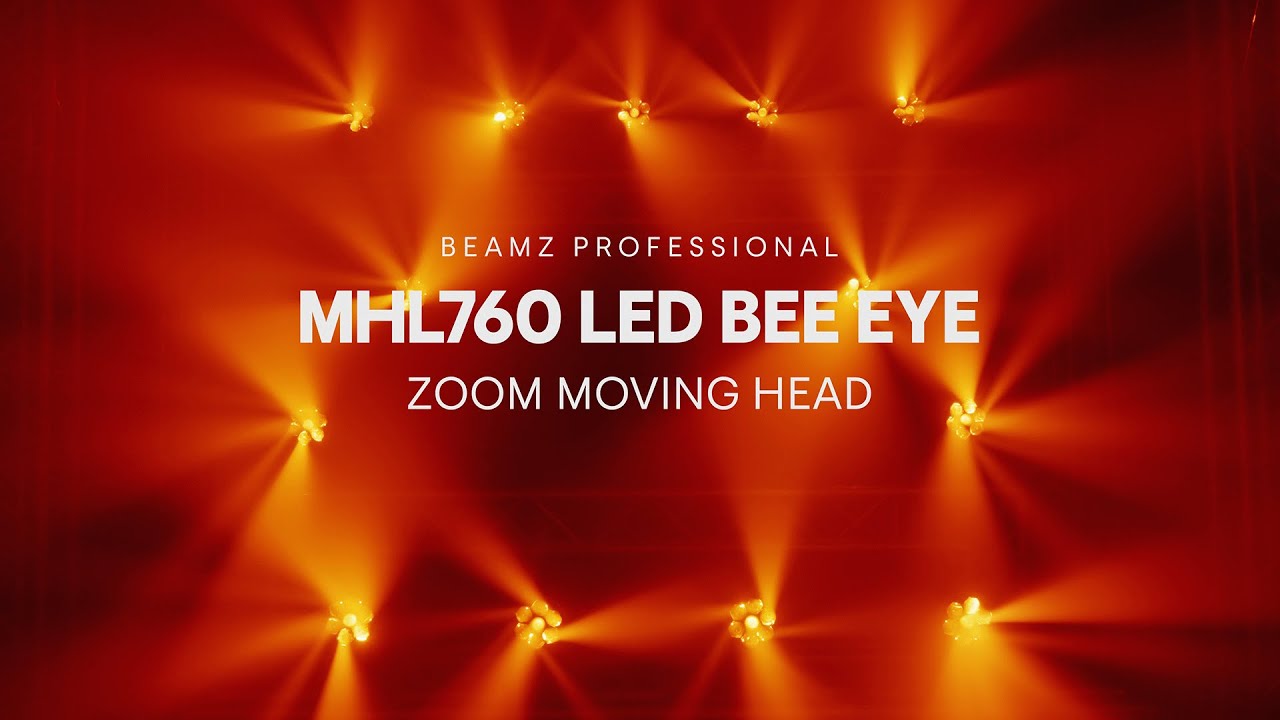 BeamZ Professional MHL760 LED Bee Eye Moving Head with Zoom