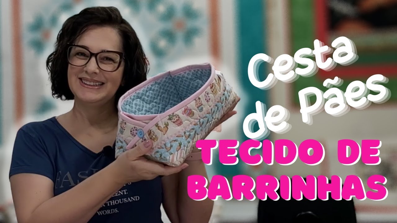 CESTA DE PÃES ou PORTA PÃO - Dica para iniciante de uma linda cesta de tecidos ou Porta mantimentos