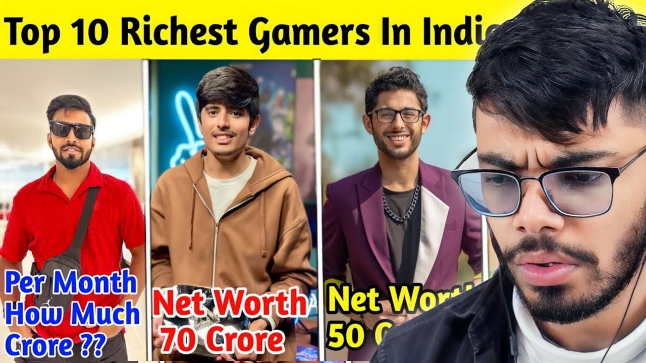 Top 10 Richest GAMERS in India 2024!