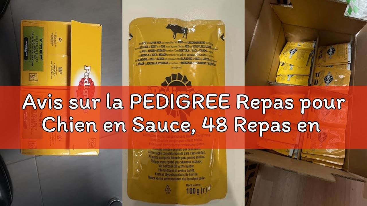 Avis sur la PEDIGREE Repas pour Chien en Sauce, 48 Repas en Sachets Fraîcheur pour Chiens Adultes (4