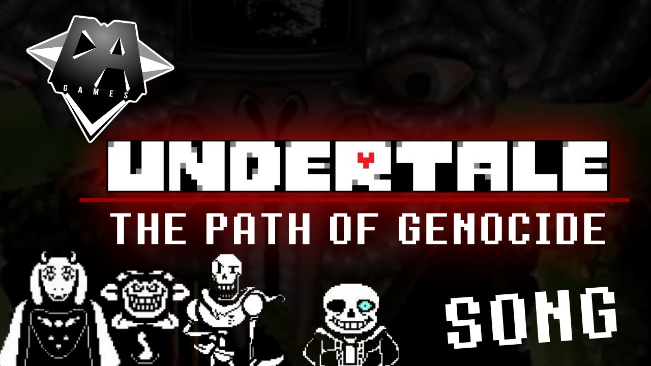 UNDERTALE SONG (THE PATH OF GENOCIDE) LYRIC VIDEO - DAGAMES