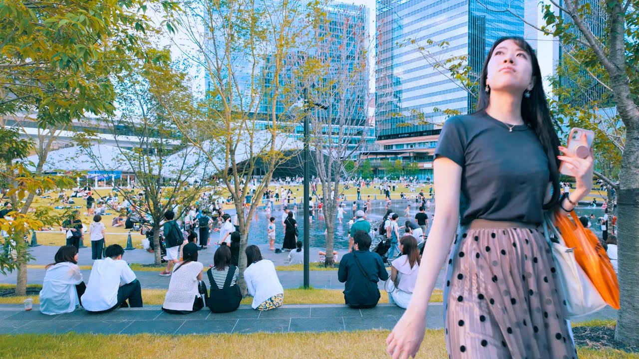大阪うめきた公園｜夕暮れの新名所グラングリーン大阪を散策 | Osaka Umekita Park Evening Walking Tour 【4K Ultra HD】