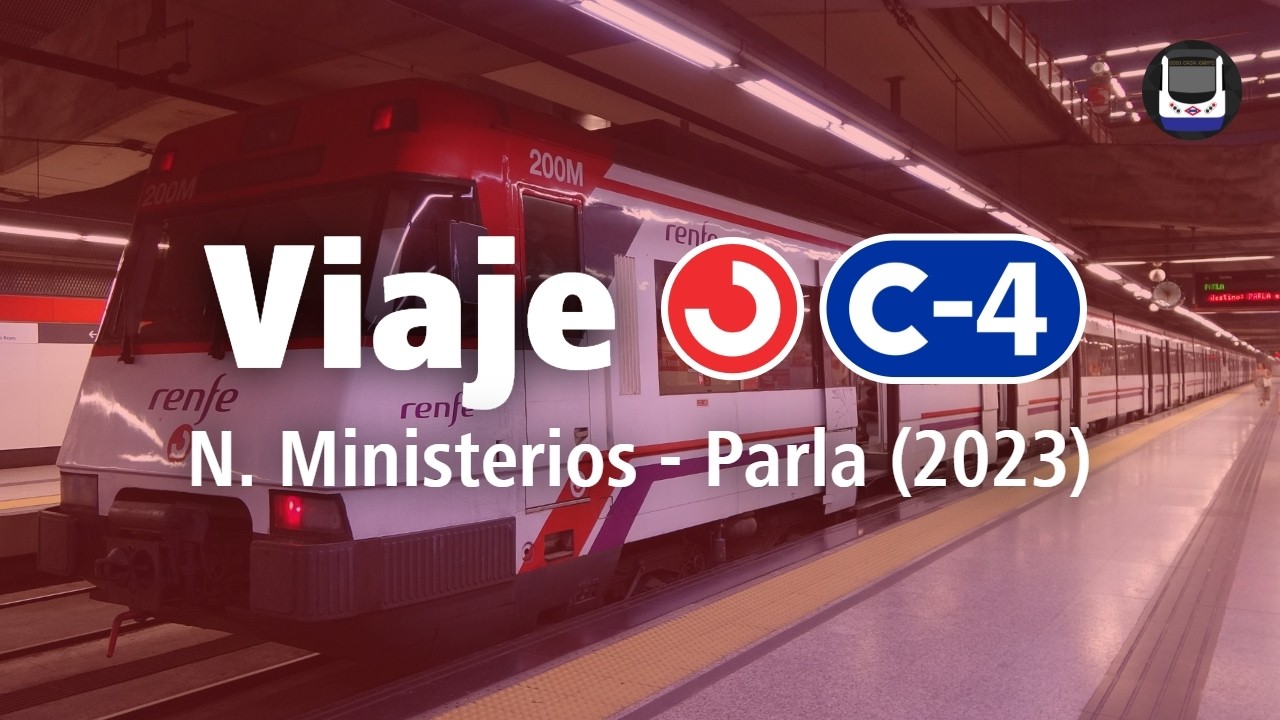 Viajando en la serie 446 por la línea C-4 | Nuevos Ministerios - Parla