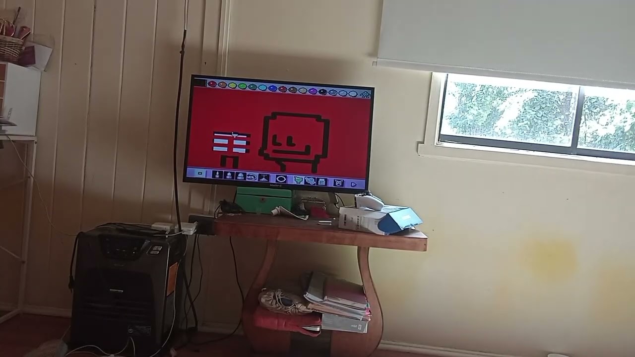 Dibujando retos de mis seguidores en Mario paint 