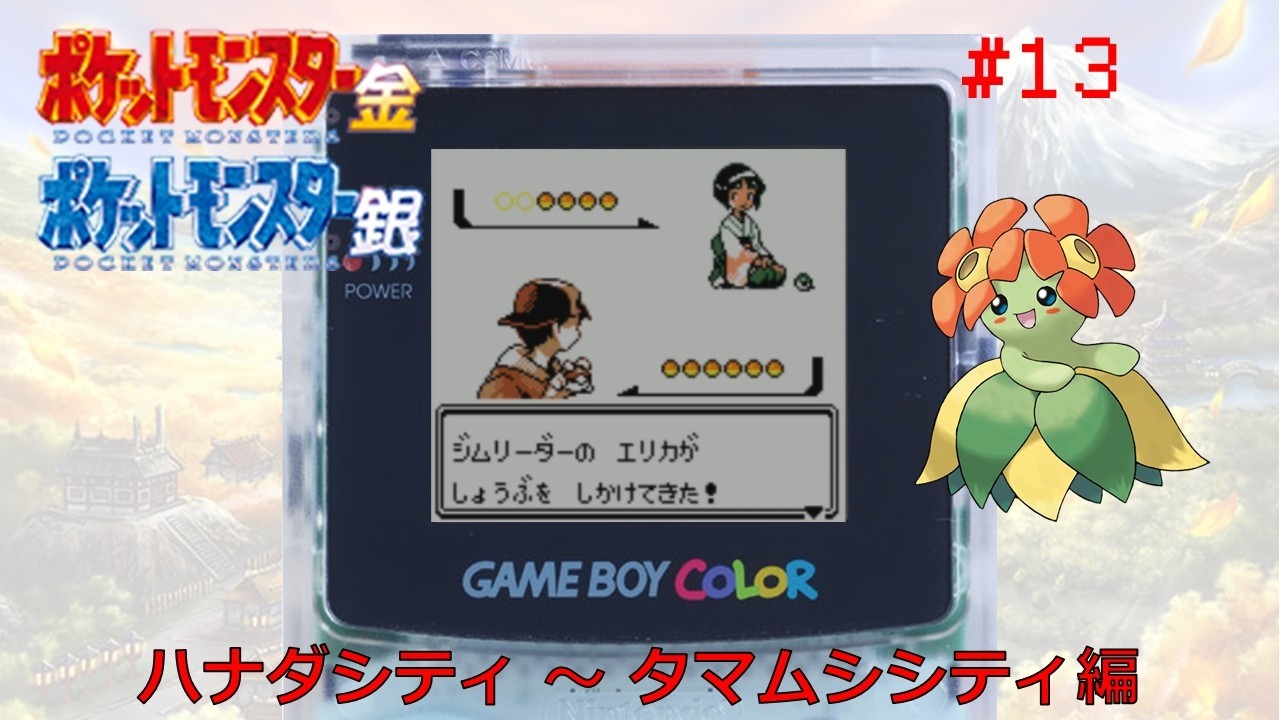 【ポケモン金銀】あの頃の冒険が蘇る #13 ハナダシティ～タマムシシティ編