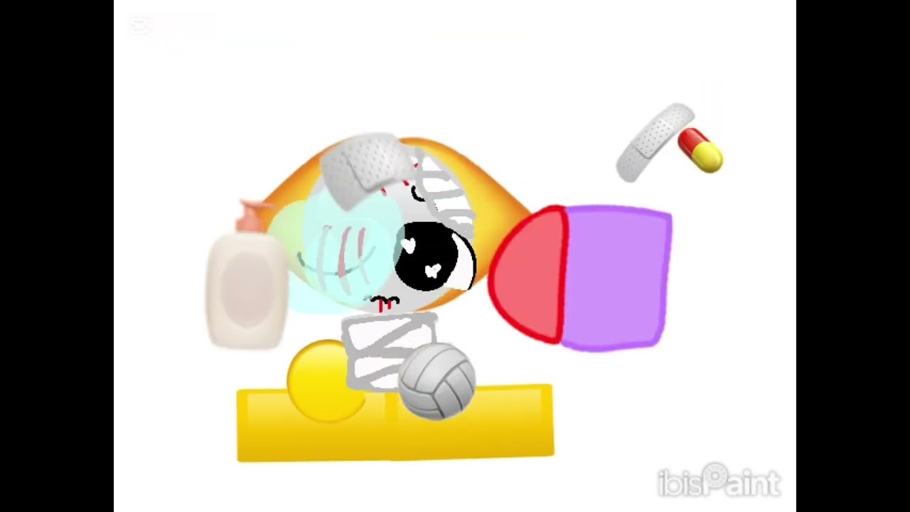 Healing an abused emoji cat #cupcut #ibist paint 