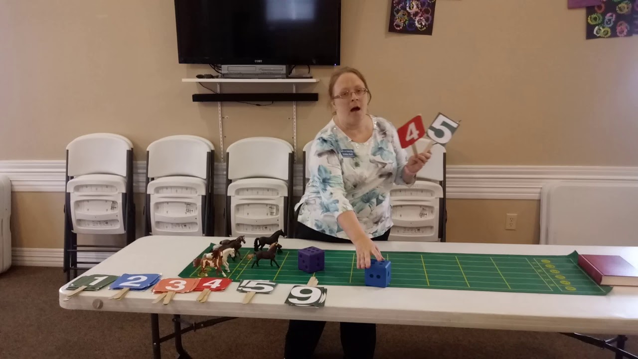 Game for elderly activity  Horse Racing