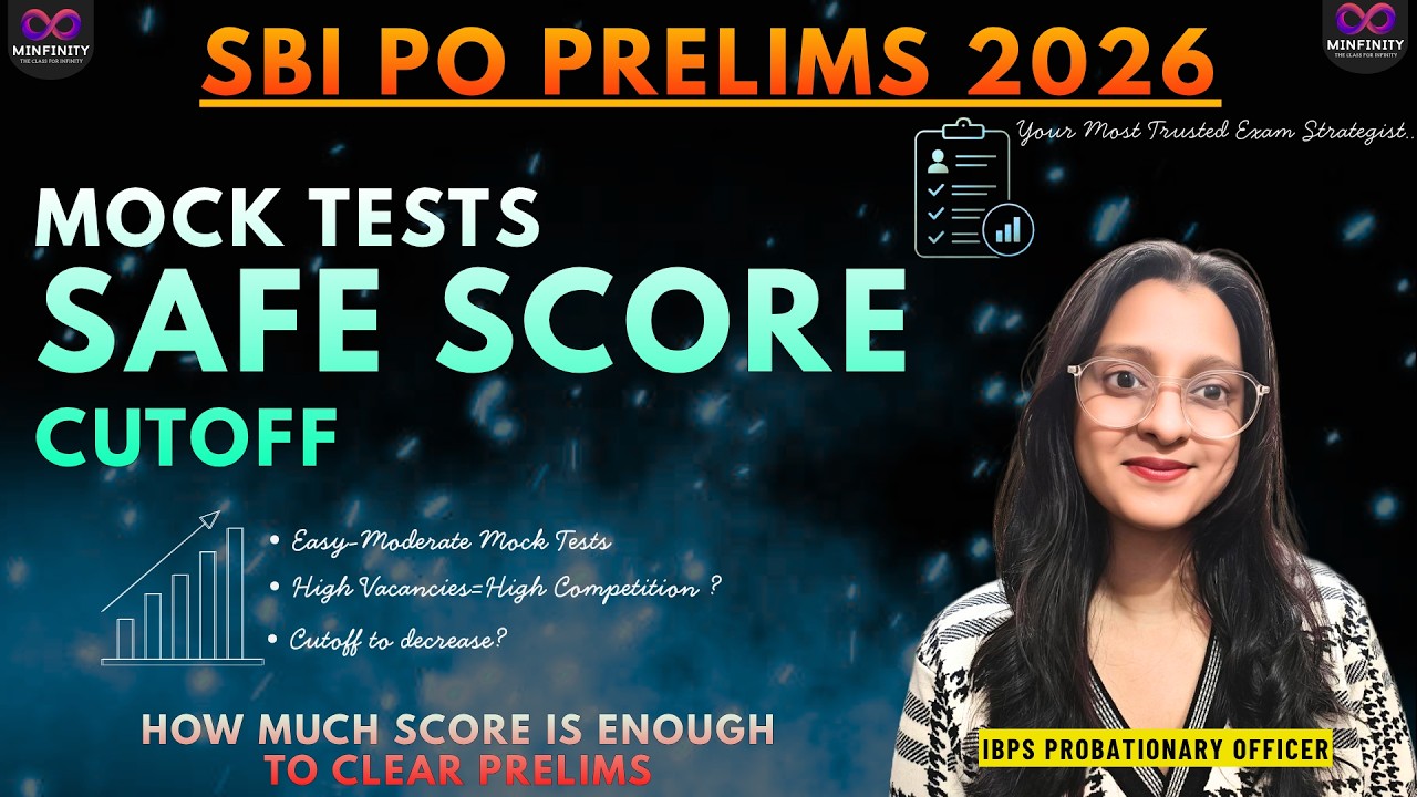 SBI PO Prelims Cutoff Safe Score 2026 #banking #sbipo